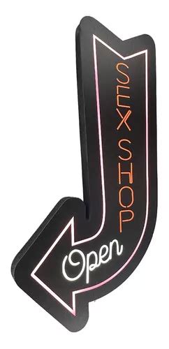 Letreiro Luminoso Sex Shop Open Decora O Sex Shop Parcelamento Sem Juros