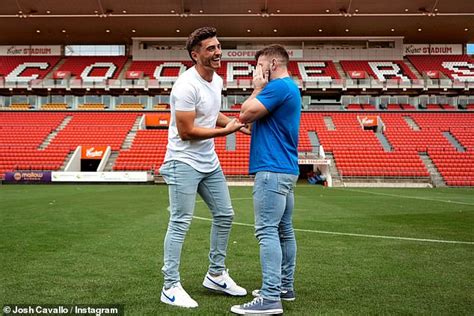 Football S First Openly Gay Player Josh Cavallo Announces His Engagement Photos
