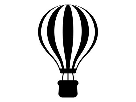 Hot Air Balloon SVG Air Balloon Silhouette Hot Air Balloon Clipart