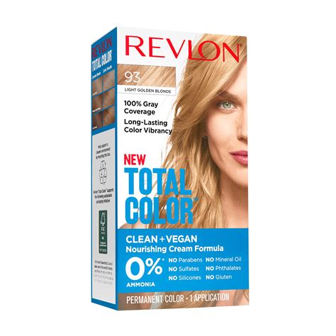 Revlon Total Color Permanent Hair Color, Clean and Vegan, 100% Gray ...