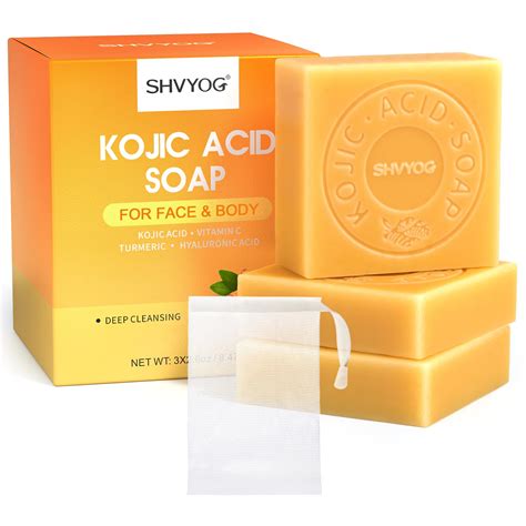 Buy SHVYOG Kojic Soap Turmeric Soap Bar Dark Spot Remover With C