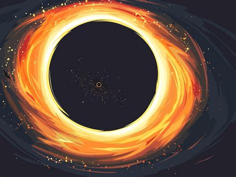 Black Hole Premium Ai Generated Vector