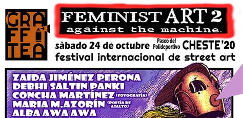 Graffitea acogerá un encuentro de mujeres artistas en el Feminist Art 2