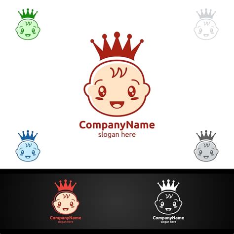 Premium Vector Cute Baby Smile Vector Logo Design