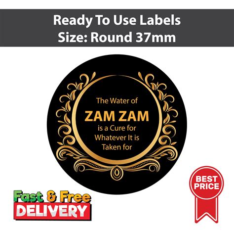 Zamzam Stickers Zam Zam Favours Gifts For Eid Ul Adha And Hajj