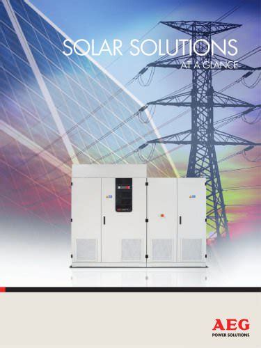 All AEG Power Solutions Catalogs And Technical Brochures