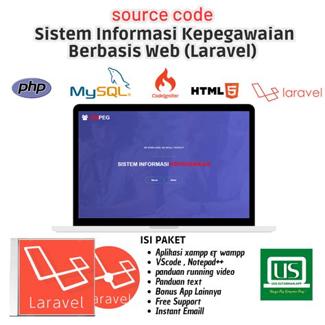 Jual Source Code Sistem Informasi Kepegawaian Berbasis Web Laravel