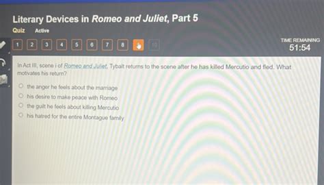 Literary Devices In Romeo And Juliet Part Studyx