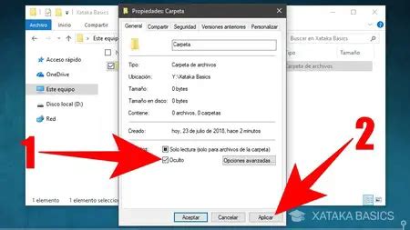 Cómo ocultar archivos y carpetas en Windows 10 Haras Dadinco