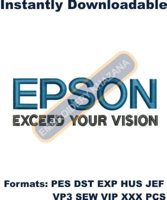 Epson Logo Embroidery Design | Instant Download