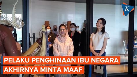 Pelaku Kasus Dugaan Penghinaan Ibu Iriana Jokowi Minta Maaf YouTube