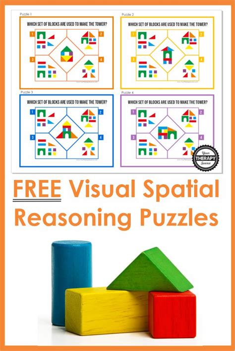 Spatial Reasoning Puzzles For Kids Visual Perceptual Activities