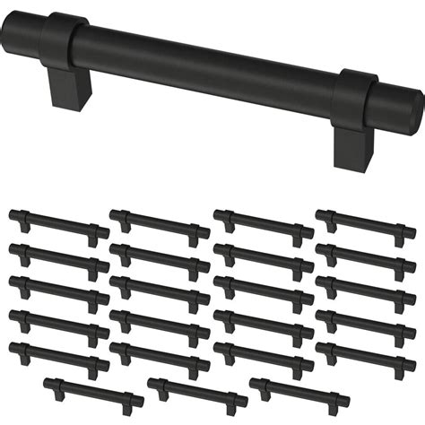 Essentials Collection 24 Pack 3 34 96mm Centers Wrapped Bar Drawer Pull In Matte Black