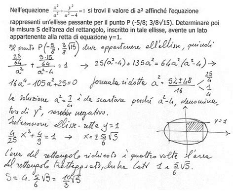 Geometria Analitica Nell Equazione Frac X A Frac Y