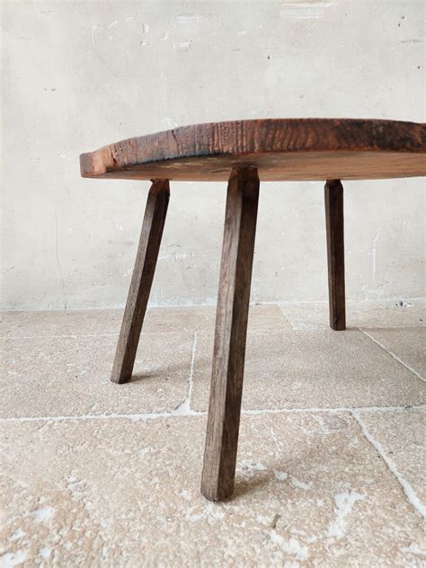 Antique Wooden Side Table Wabi Sabi Piet Jonker