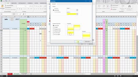 Schichtplan Excel Vorlage 3 Schichten