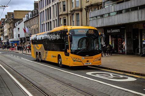 Stagecoach Bus 54507 Erreicht Das Ende Seiner Fahrt Auf Der Linie X55