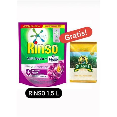 Jual Rinso Molto Anti Noda Deterjen Cair Dan Bubuk Perfume Essence 1 5L