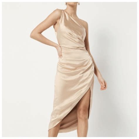 Elliatt Dresses Elliatt Cassini Satin One Shoulder Designer Dress