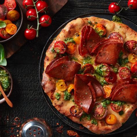 Smoky Tomato Pesto Pizza With Creamy Chao Cheese Field Roast