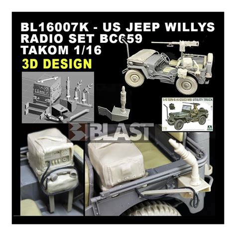 BL16007K US WILLYS JEEP RADIO SET BC659 TAKOM 1 16