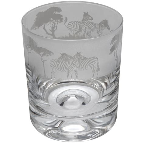 Animo Glass Whisky Tumbler Zebra Ts Direct 2 U