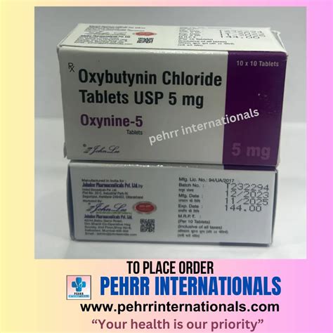 Oxybutynin Chloride Tablet 5mg At Rs 200stripe Tropan 5 Tablet In
