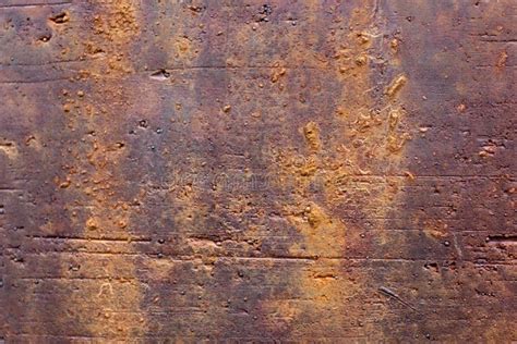 Close Up High Resolution Surface Of Aged And Weathered Rusty Metal And