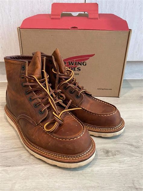 Red Wing Heritage 6 Inch Classic Moc Toe Boots 1907 Copper Rough