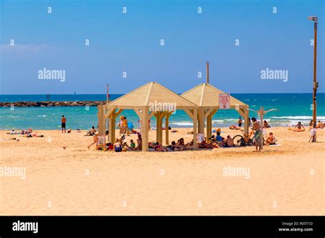 Tel Aviv Yafo Israel June 6 2018 View From The Beach Promenade Of