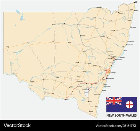 Road Map Of New South Wales Arlana Nannette