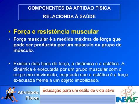 Atividade fisica aptidão física e saúde PPT