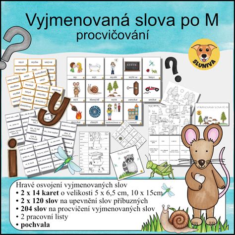 Vyjmenovan Slova Po M Procvi Ov N Sluniva Esk Jazyk