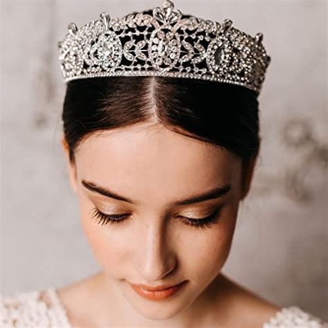 Amazon AW BRIDAL Queen Crown Crystal Tiaras And Crowns For