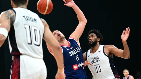 Joel Embiid Team Usa Defeats Serbia