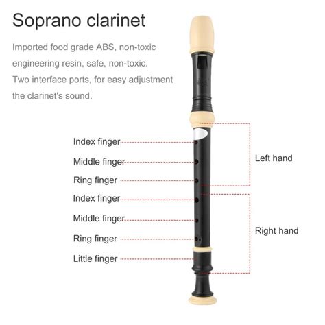 Eight Hole Treble Flute 8 Hole Soprano Recorder Cl Grandado