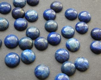 Mm Natural Lapis Lazuli Gemstone Cabochon Dyed Round Cabochon