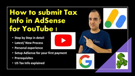 How To Submit Tax Information Form In Google Adsense For Youtube Step