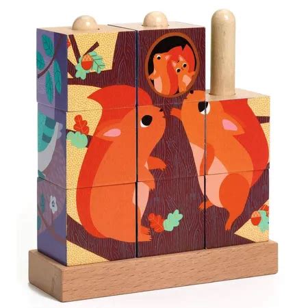 Djeco Holzpuzzle Puzz Up Wald 9 Teile Duo Shop De