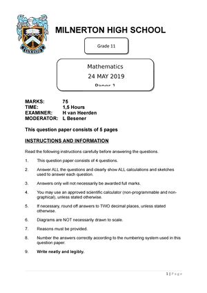 Maths LIT P1 GR11 QP NOV2020 ENG D NATIONAL SENIOR CERTIFICATE GRADE