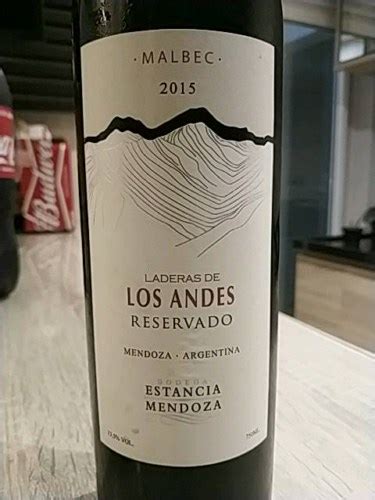 2016 Estancia Mendoza Laderas De Los Andes Reservado Malbec Vivino