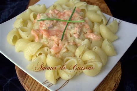 pâtes au saumon fumé facile et rapide Amour de cuisine