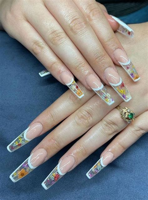 11 Encapsulated Nails Ideas To Keep Your Style On Flower Nails