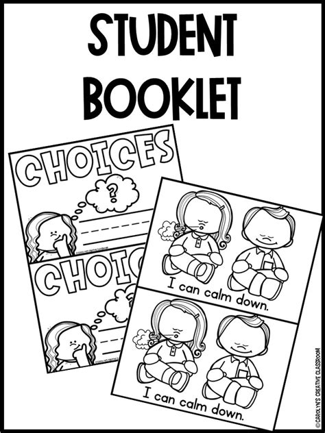 Making Choices Cards Student Teacher Booklets Happy And Sad Choices