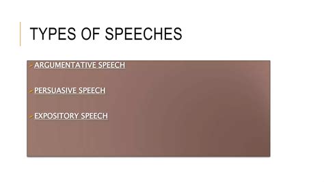 Types Of Speech Ppt