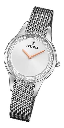 Reloj Festina F Cristales Acero Dama Agente Oficial