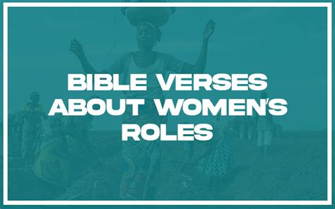 31 Bible Verses About Womens Roles With Related Verses