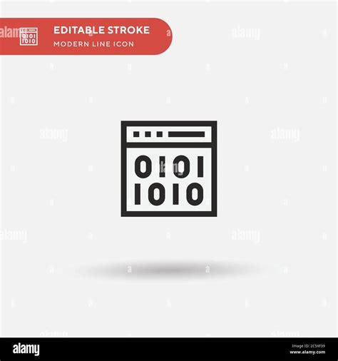 Binary Simple Vector Icon Illustration Symbol Design Template For Web