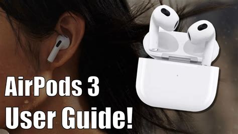 Airpods 3 User Guide And Tutorial Youtube