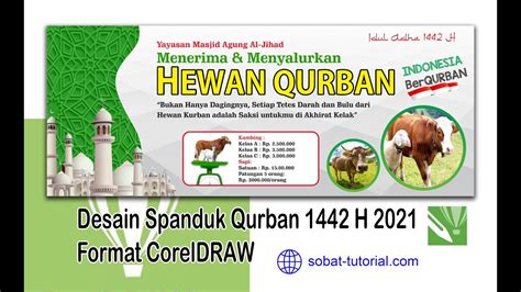 Cara Desain Spanduk Qurban 1442 H 2021 Di Coreldraw Free Cdr Youtube